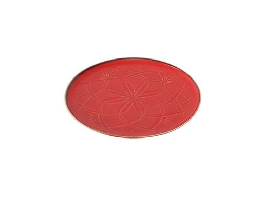 Porland Christina Kırmızı Düz Tabak 18cm