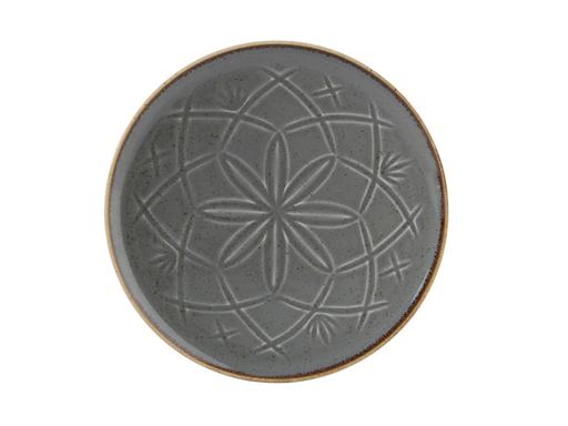 Porland Christina Koyu Gri Düz Tabak 18cm