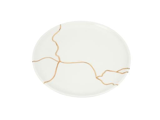 Porland Spirits Altın Yaldız Düz Tabak 20cm