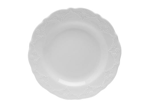 Porland Queen Beyaz Düz Tabak 16cm