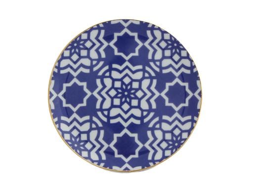 Porland Morocco Desen7 Mor Düz Tabak 17cm