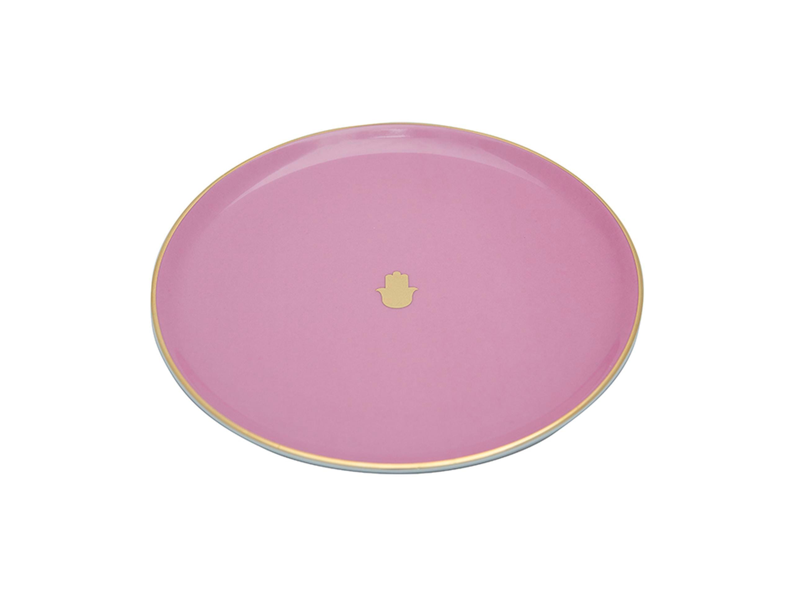  Porland Glamorous Pembe Düz Tabak 20cm