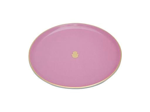 Porland Glamorous Pembe Düz Tabak 20cm