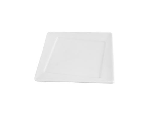Porland Twist Beyaz Düz Tabak 13x13cm
